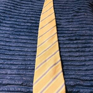 Yellow and Purple Striped Tie